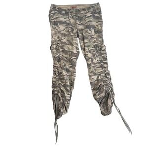 No Boundaries Camo Cargo Pants Juniors 7 Y2K Grunge Streetwear Utility Alt